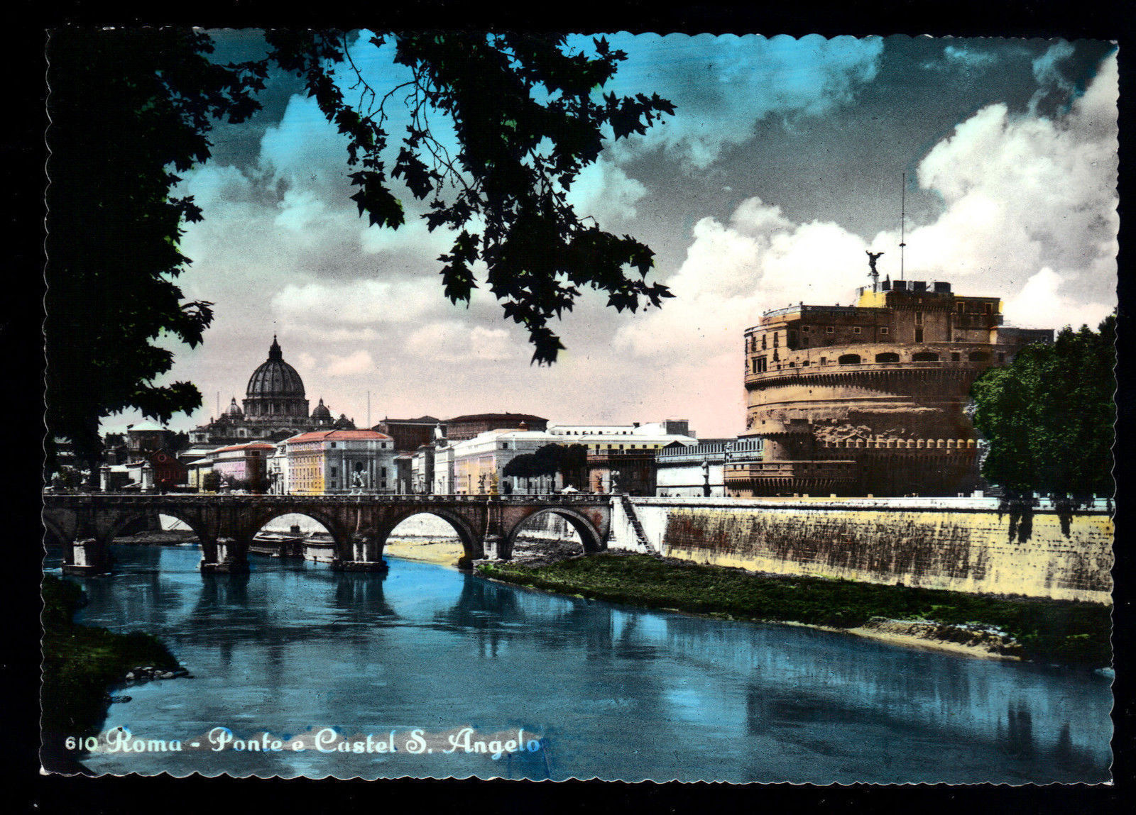 ROMA - PONTE E CASTEL S'ANGELO - NV - ACQUERELLATA