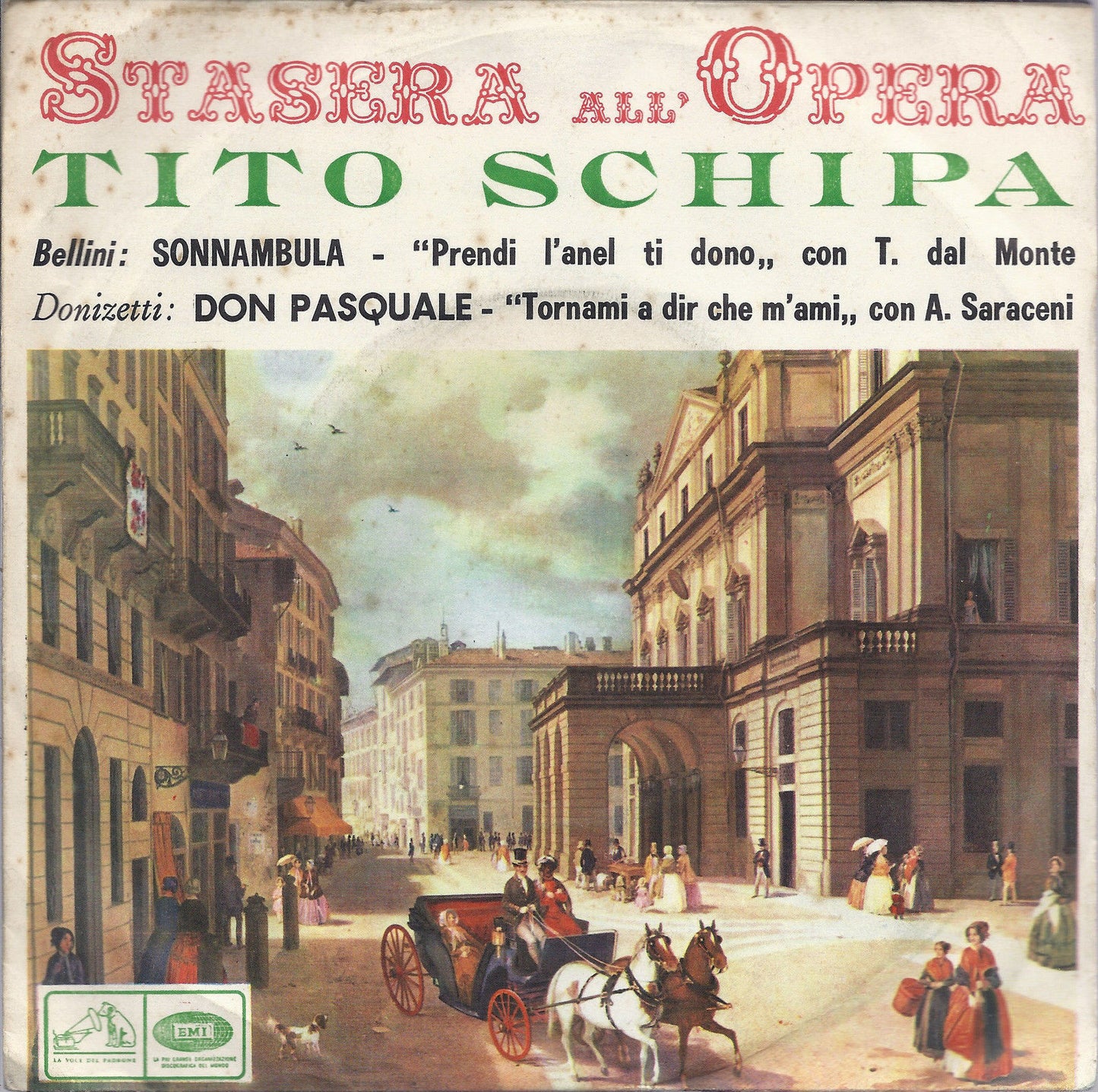 SONNANBULA  Bellini - DON PASQUALE Donizetti # TITO SCHIPA - Stasera all'Opera