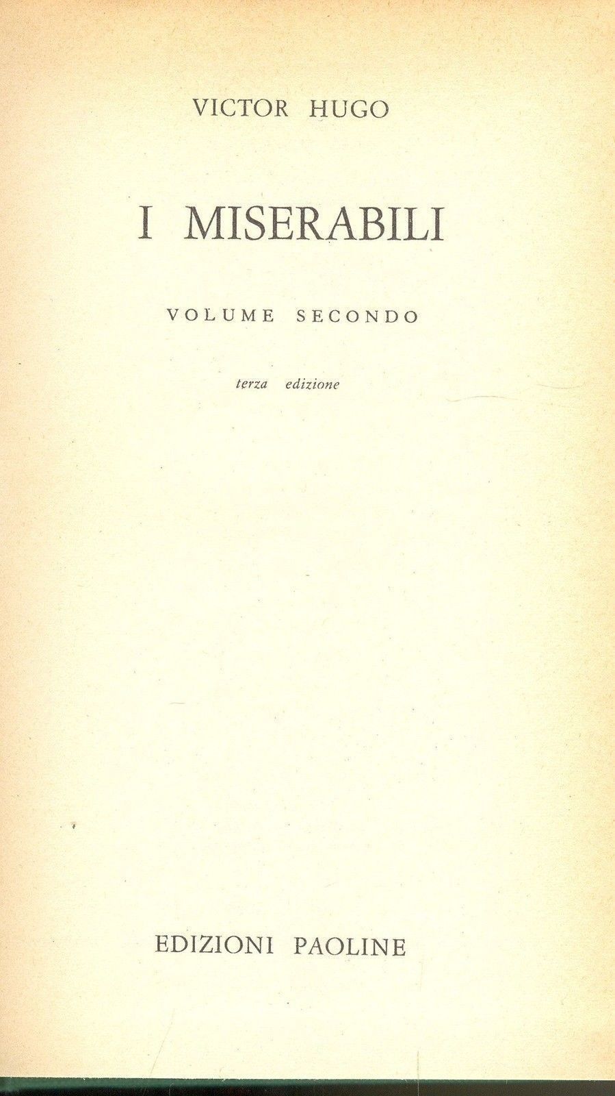 I MISERABILI Vol. II - VICTOR HUGO