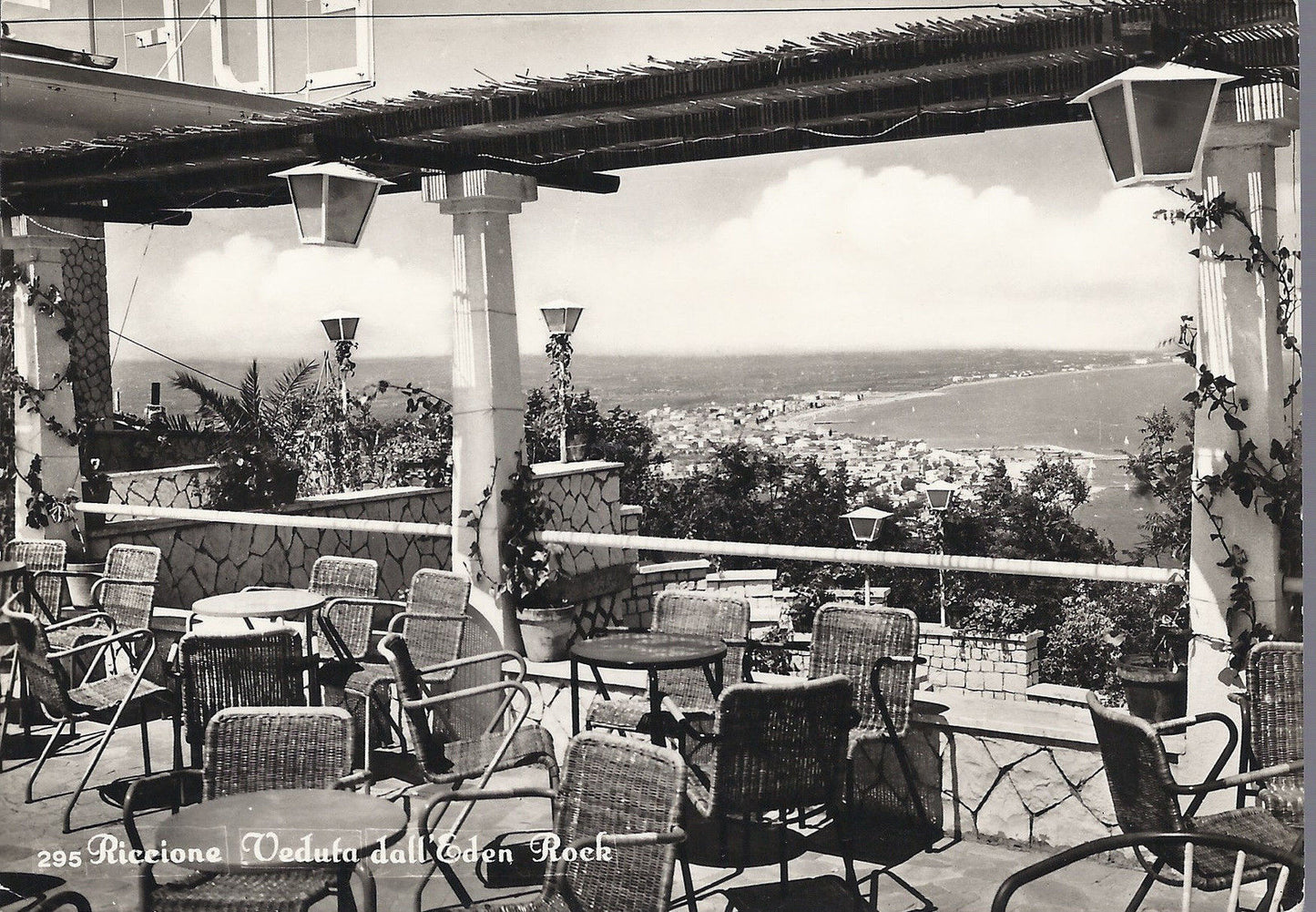 RICCIONE - VEDUTA DALL'EDEN ROCK - V1966