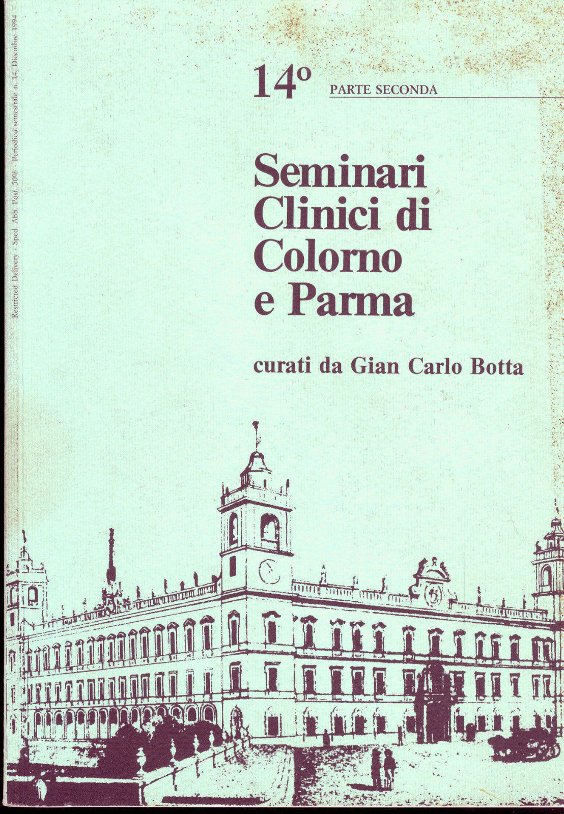 SEMINARI CLINICI DI COLORNO E PARMA, 14° PARTE SECONDA - G. C. BOTTA