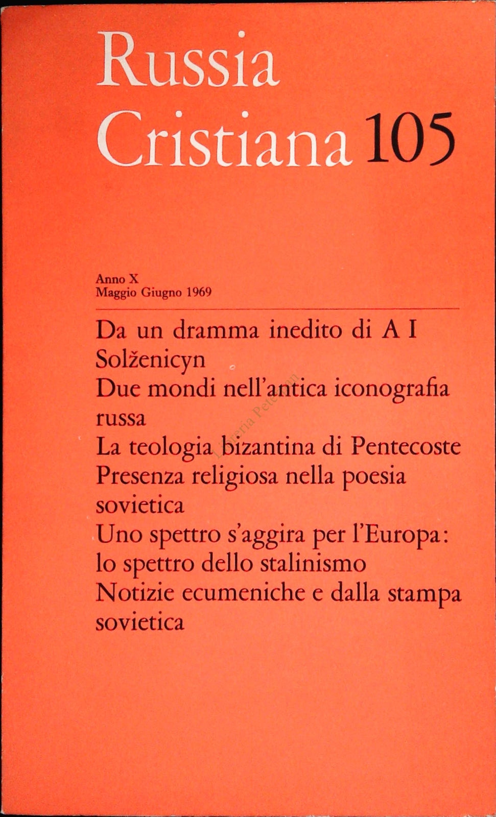 RUSSIA CRISTIANA N. 105 - MAGGIO-GIUGNO 1969