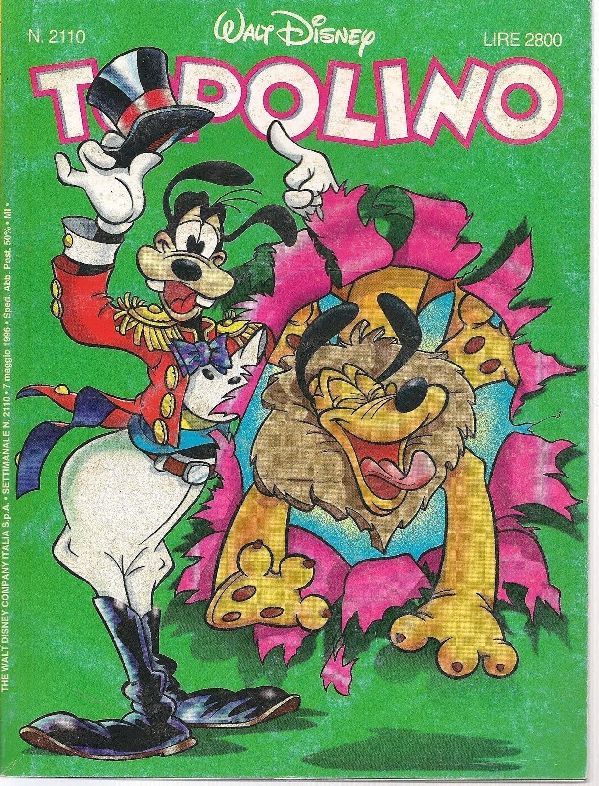 TOPOLINO N° 2110 - 7  MAGGIO 1996