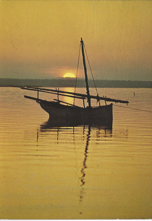 JERBA - TUNISIE - BARQUE DE PECHE - V1978