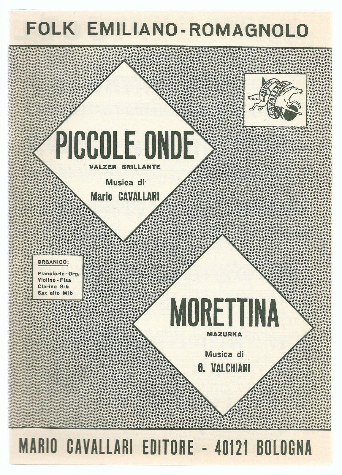 PICCOLE ONDE (M. Cavallari) - MORETTINA (G. Valchiari) # SPARTITO