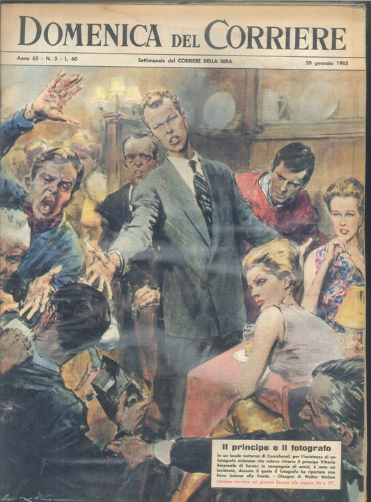 DOMENICA DEL CORRIERE N 3 - 20 GENNAIO 1963 - ILL WALTER MOLINO