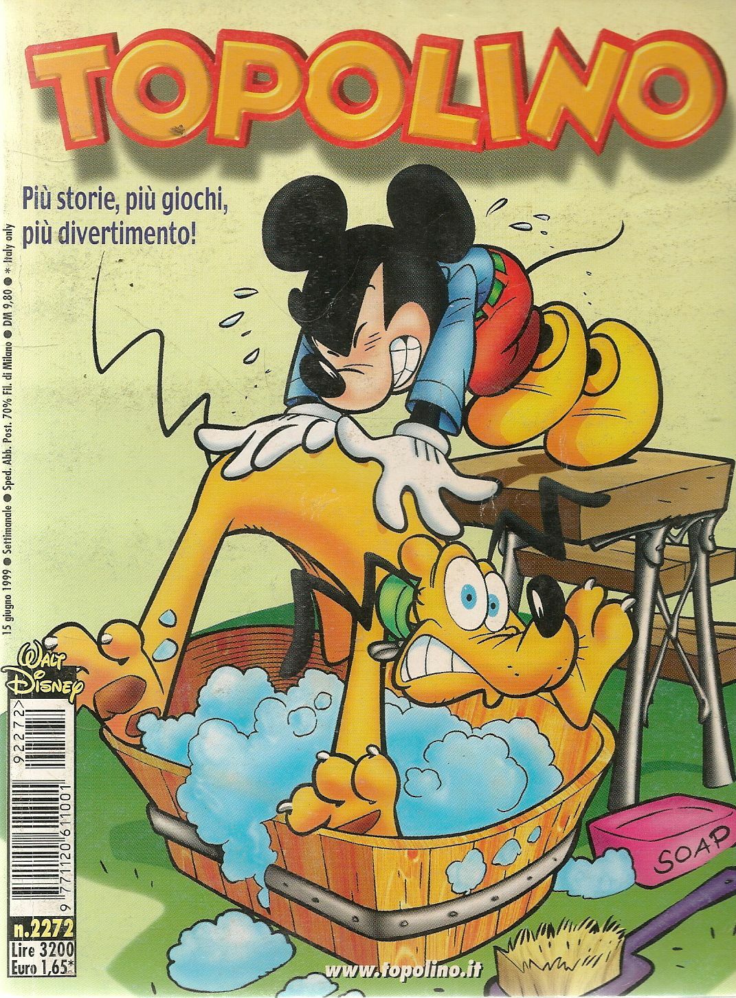 TOPOLINO N. 2272 - 15 GIUGNO 1999