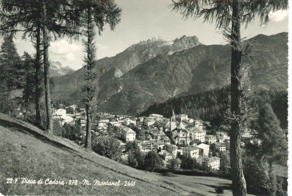 PIEVE DI CADORE - BELLUNO -MONTANEL - 1956