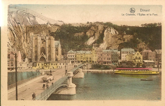 DINANT - LA CITADELLE L'EGLISE ET LE PONT - NV