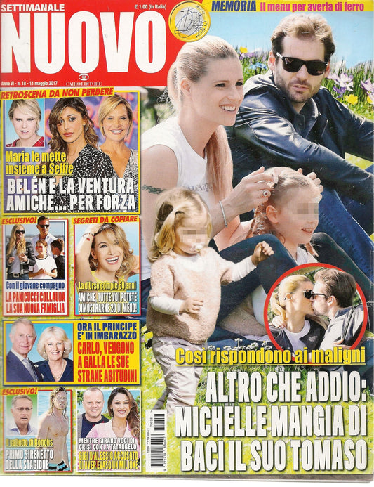 SETTIMANALE NUOVO N. 18 - 11 MAGGIO 2017 HUNZIKER BELEN VENTURA PANICUCCI D'URSO