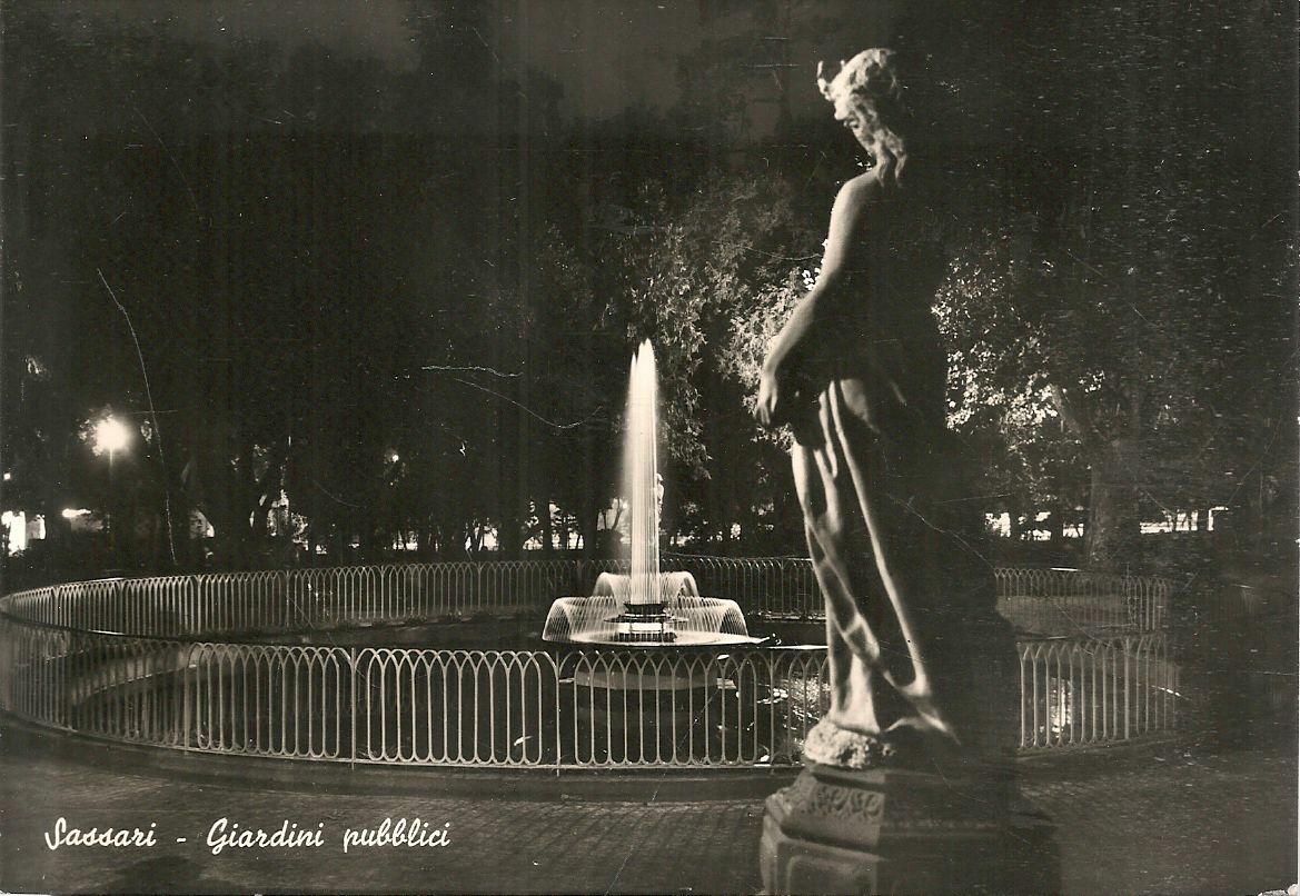 SASSARI - GIRADINI PUBBLICI - NOTTURNO - V1963