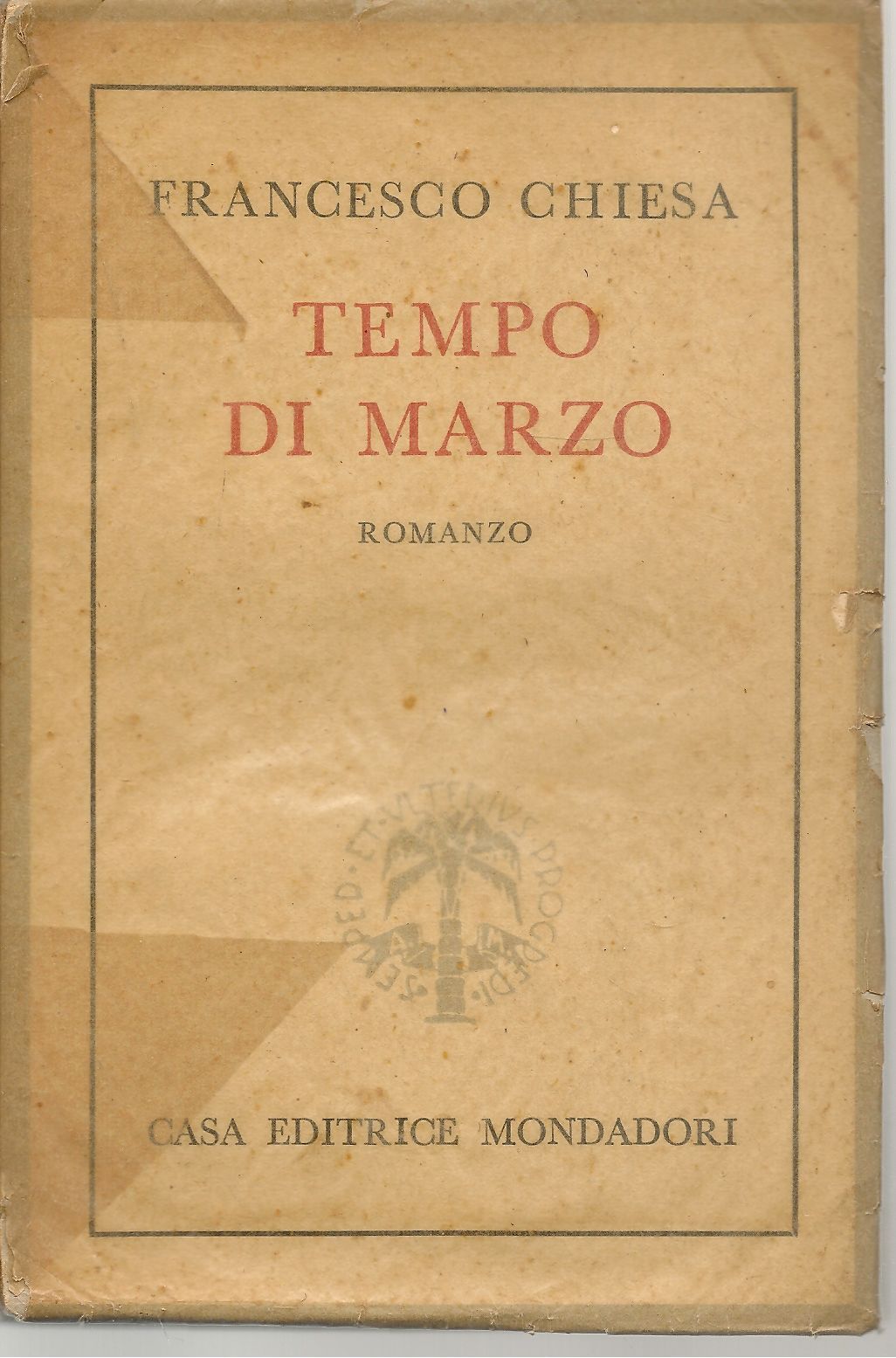 TEMPO DI MARZO - FRANCESCO CHIESA