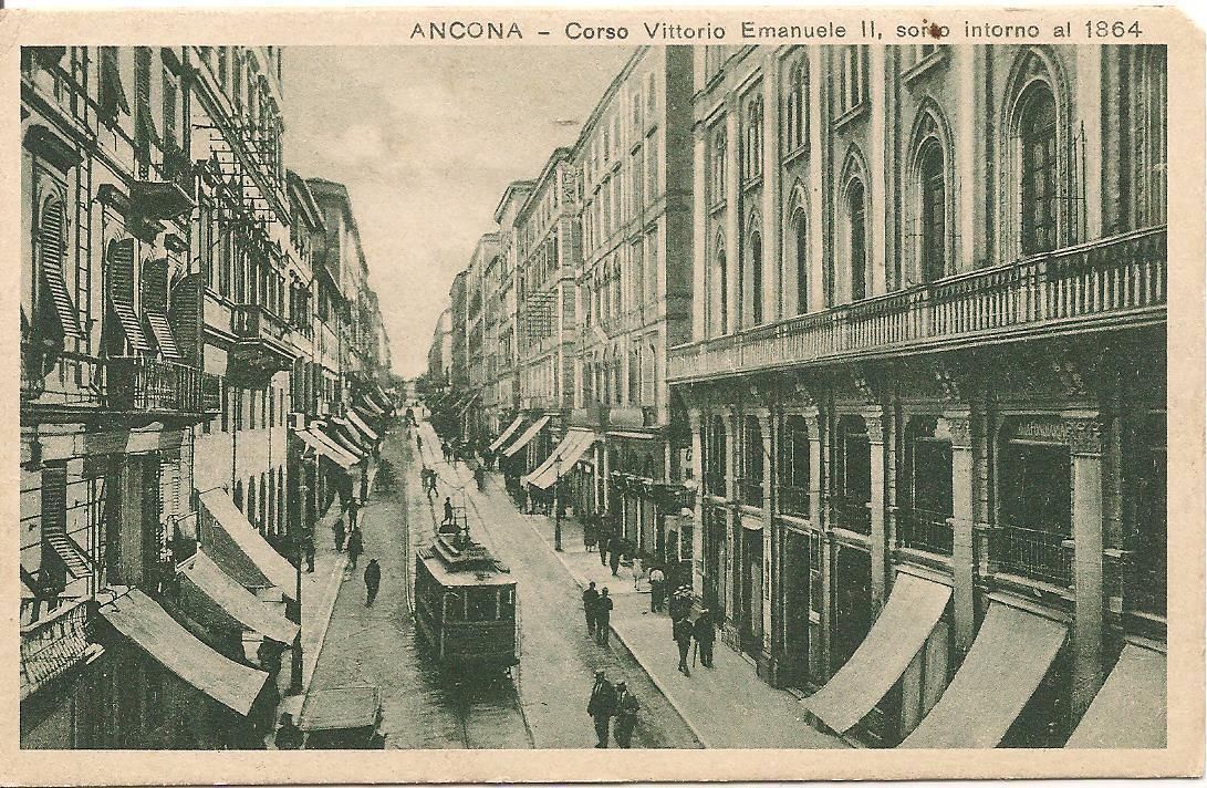 ANCONA - CORSO VITTORIO EMANUELE II - TRAM - V1935