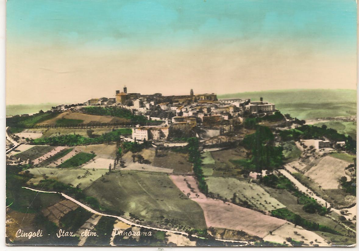 CINGOLI - PANORAMA - NV - ACQUARELLATA