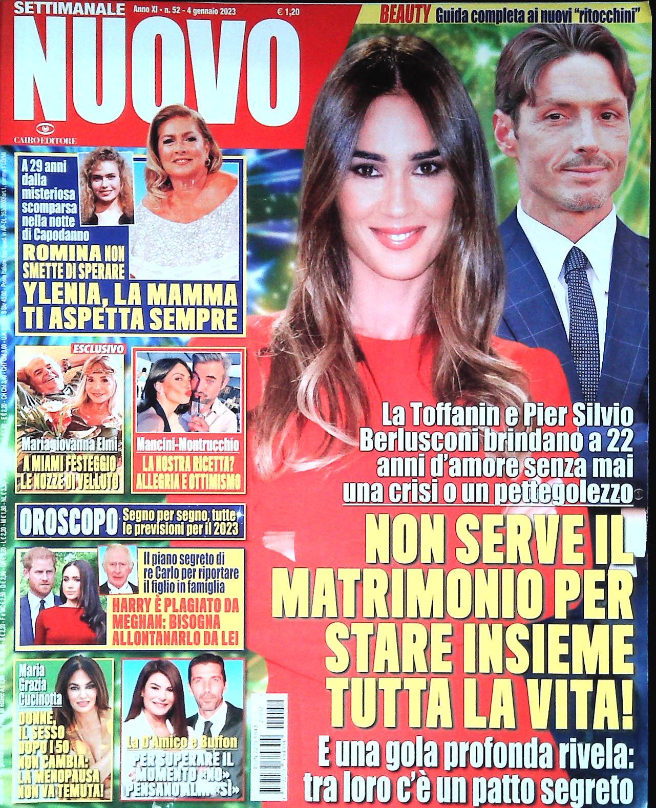 SETTIMANALE NUOVO - 4 GENNAIO 2023 - TOFFANIN - YLENIA CARRISI - ELMI -CUCINOTTA