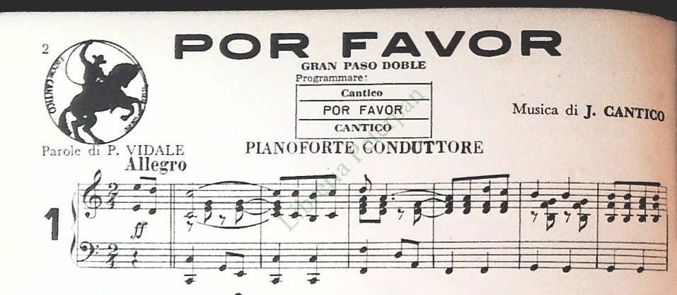 REPERTORIO CANTICO - 8 BRANI - SPARTITO-SHEET MUSIC