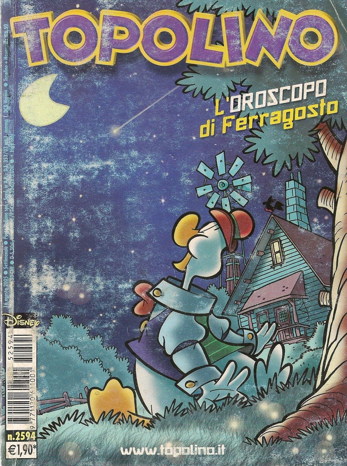 TOPOLINO N 2594 - 16 AGOSTO 2005