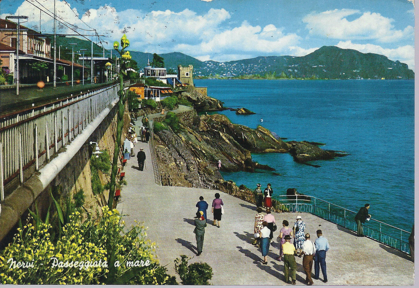 GENOVA NERVI - PASSEGGIATA A MARE - V 1981 - FG