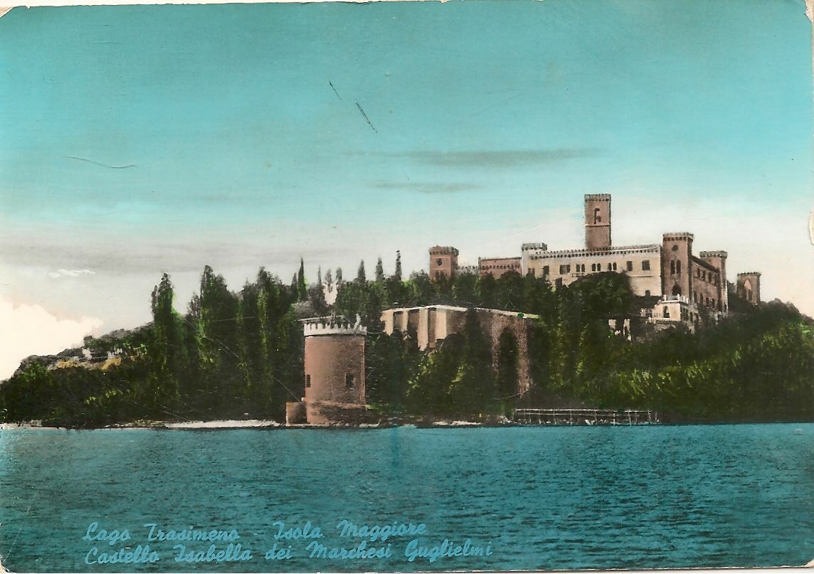 LAGO TRASIMENO - ISOLA MAGGIORE - V1966 - ACQUARELLATA