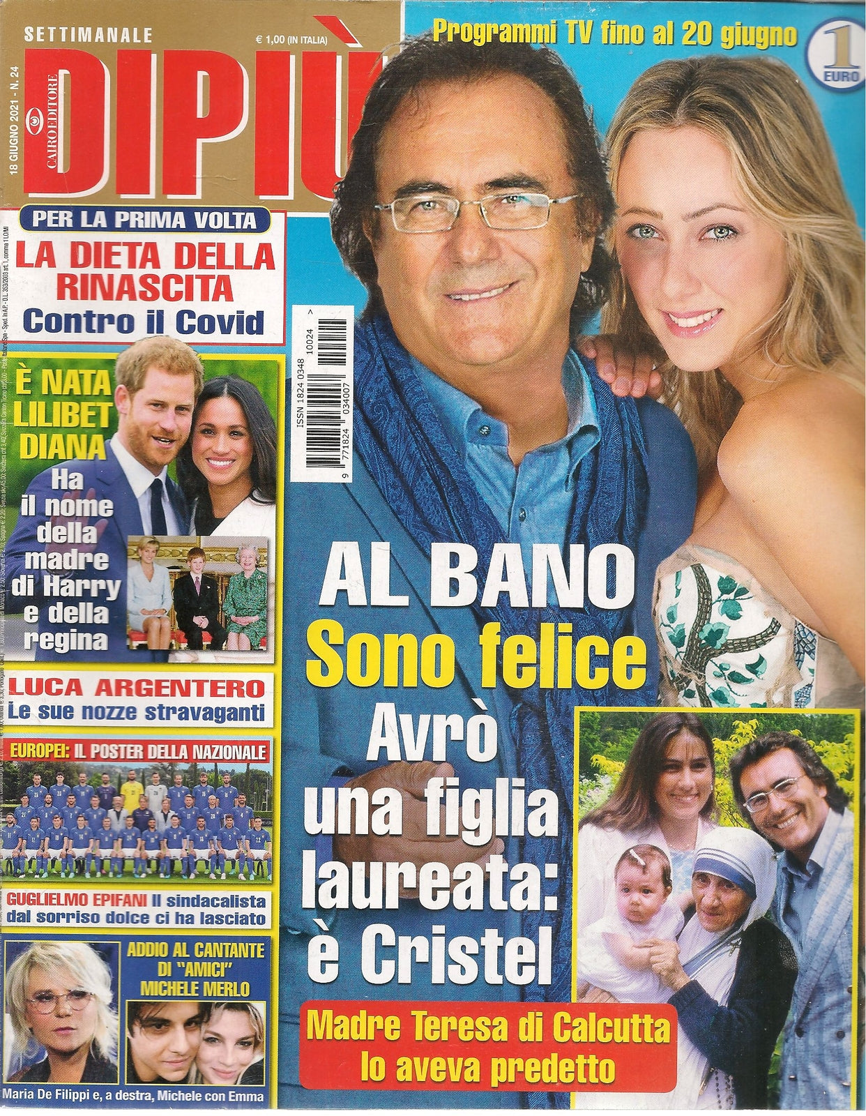 DI PIU' 18 GIUGNO 2021 - AL BANO - MICHELE MERLO - LUCA ARGENTERO