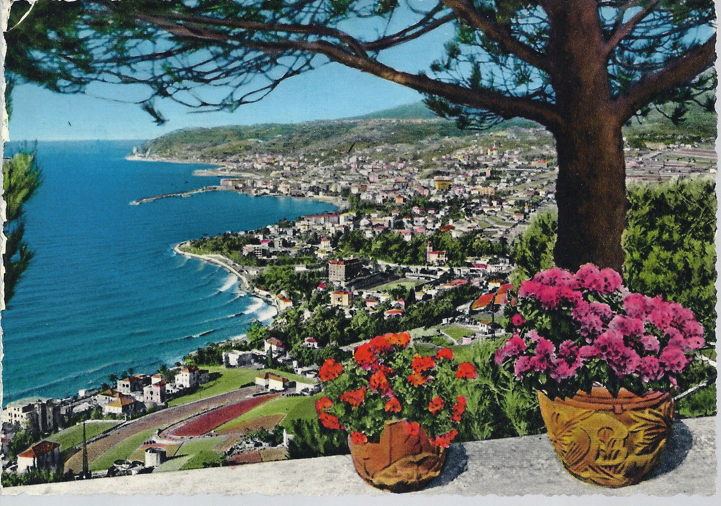 SANREMO - RIVIERA DEI FIORI - PANORAMA DA LEVANTE - V 1966