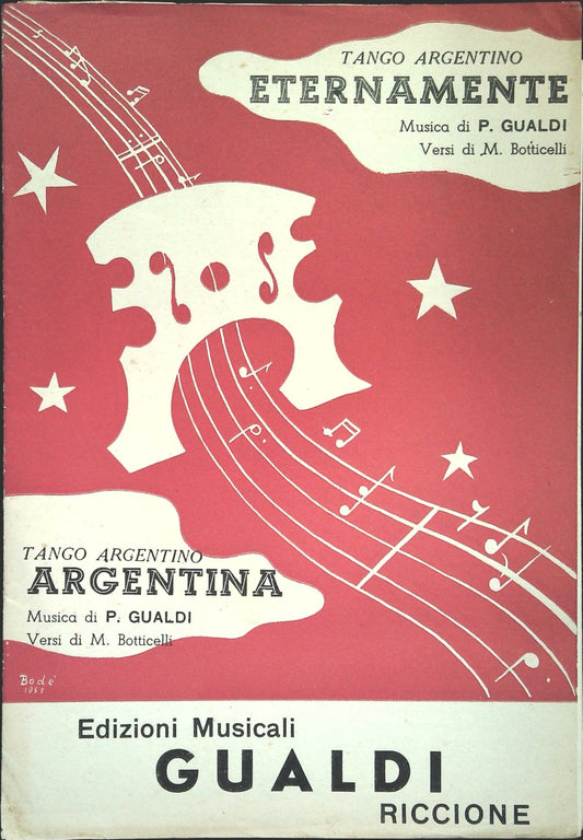 ETERNAMENTE - ARGENTINA - SPARTITO-SHEET MUSIC - TANGO ARGENTINO