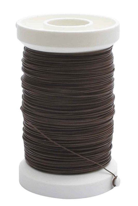 FILO METALLICO DECORATIVO COLORE MARRONE - DIAM. 0,35 - MT. 100 - 1 PEZZO