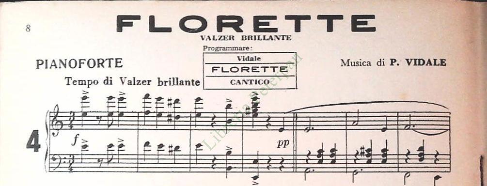 REPERTORIO CANTICO - 8 BRANI - SPARTITO-SHEET MUSIC