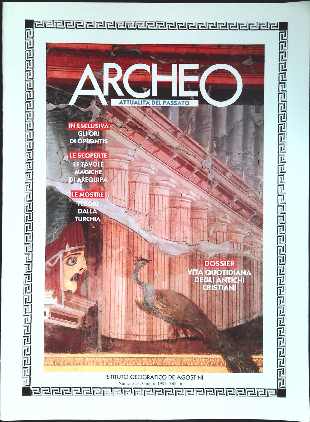 ARCHEO N. 28 - GIUGNO 1987 - PRIVO DI DOSSIER