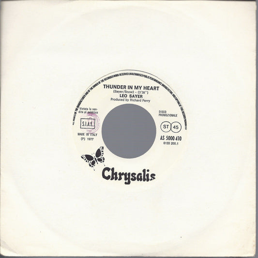 THUNDER IN MY HEART - THUNDER IN MY HEART # LEO SAYER - Edizione per Juke Box
