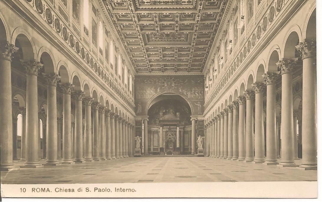 ROMA - CHIESA DI S. PAOLO - INTERNO - NV