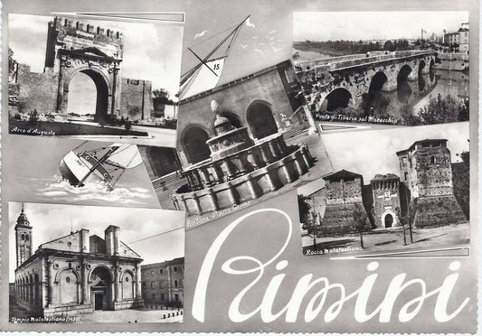 RIMINI - 5 VEDUTE - V 1962 - FG