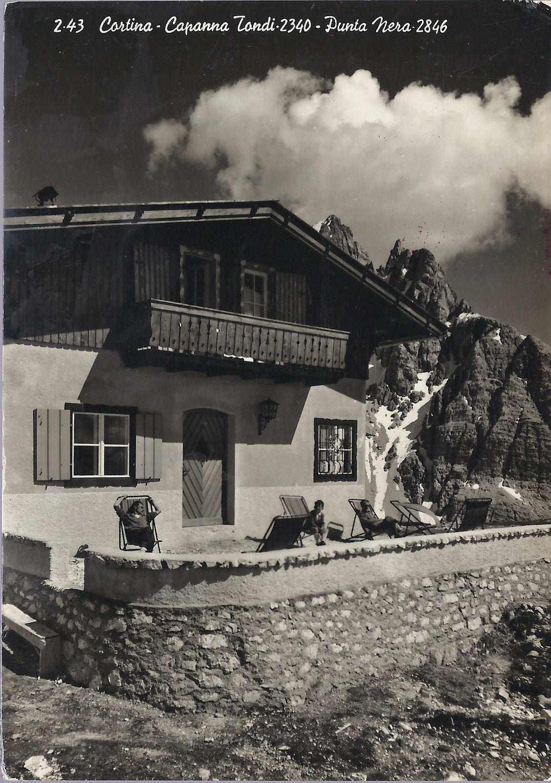 CORTINA - CAPANNA TONDI - PUNTA NERA - V 1958