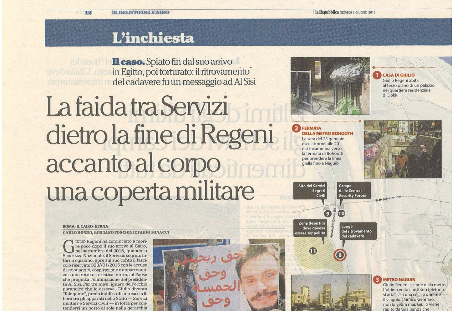 REGENI FAIDA DEI SERVIZI IETRO LA FINE...CLIPPIN-RITAGLIO DI GIORNALE