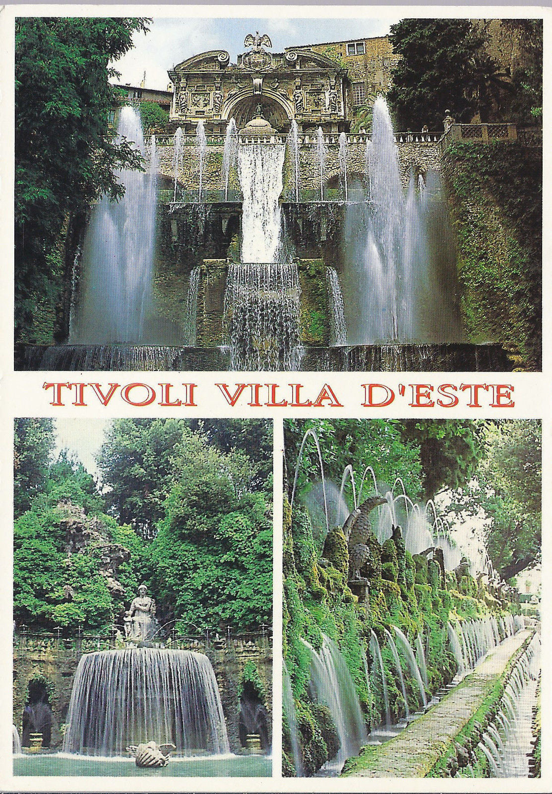 TIVOLI - VILLA D'ESTE - FONTANE DI NETTUNO E DELL'
