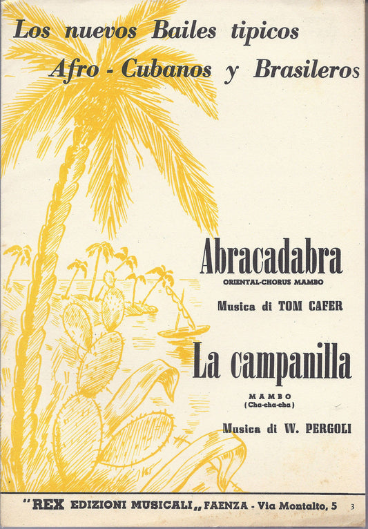 ABRACADABRA  Stanzani, Cafer -- LA CAMPANILLA  W. Pergoli # SPARTITO - Ediz. Rex
