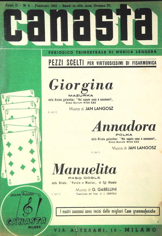 FISARMONICA - TRE BRANI - SPARTITO-SHEET