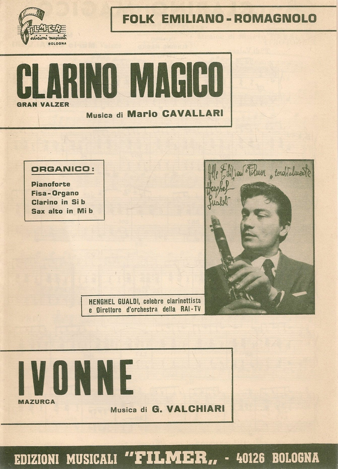 CLARINO MAGICO - IVONNE - SPARTITO-SHEET MUSIC
