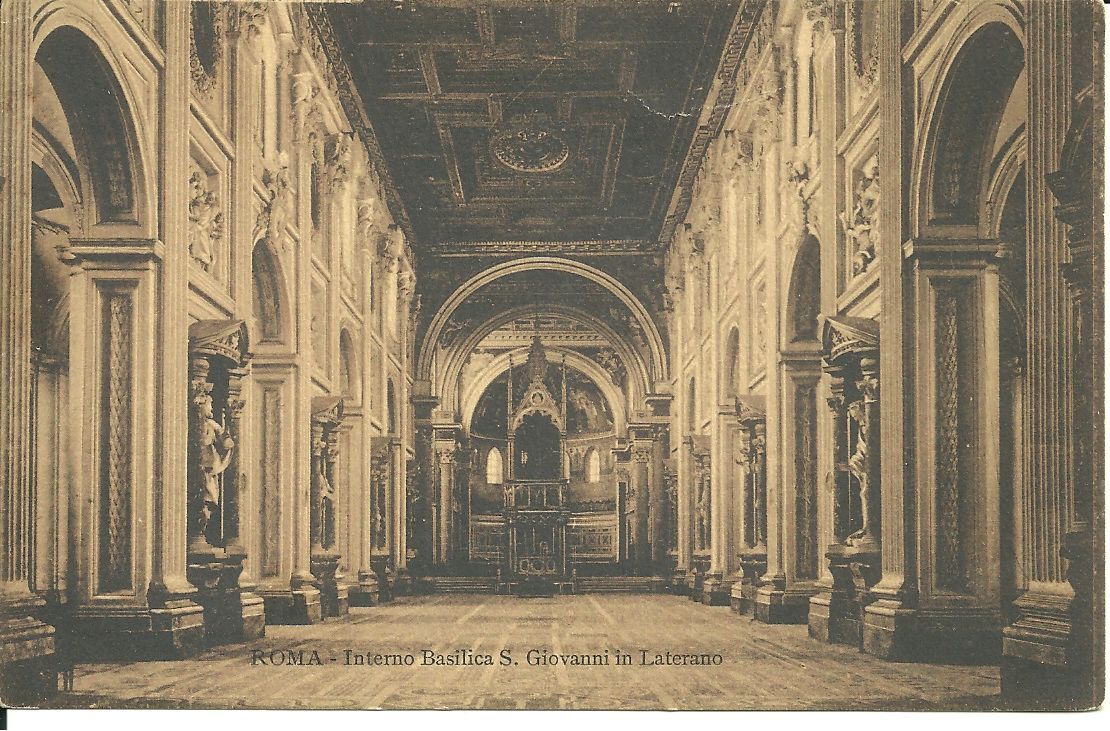 ROMA - INTERNO BASILICA S. GIOVANNI IN LATERANO - NV