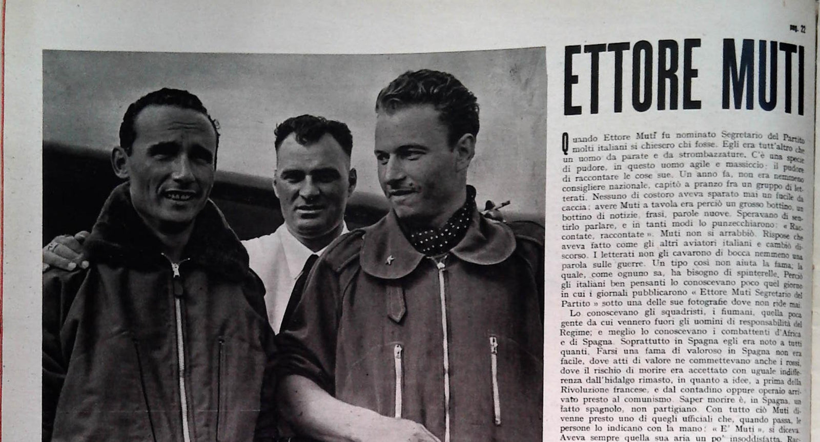 ETTORE MUTI - CLIPPING-RITAGLIO DI GIORNALE