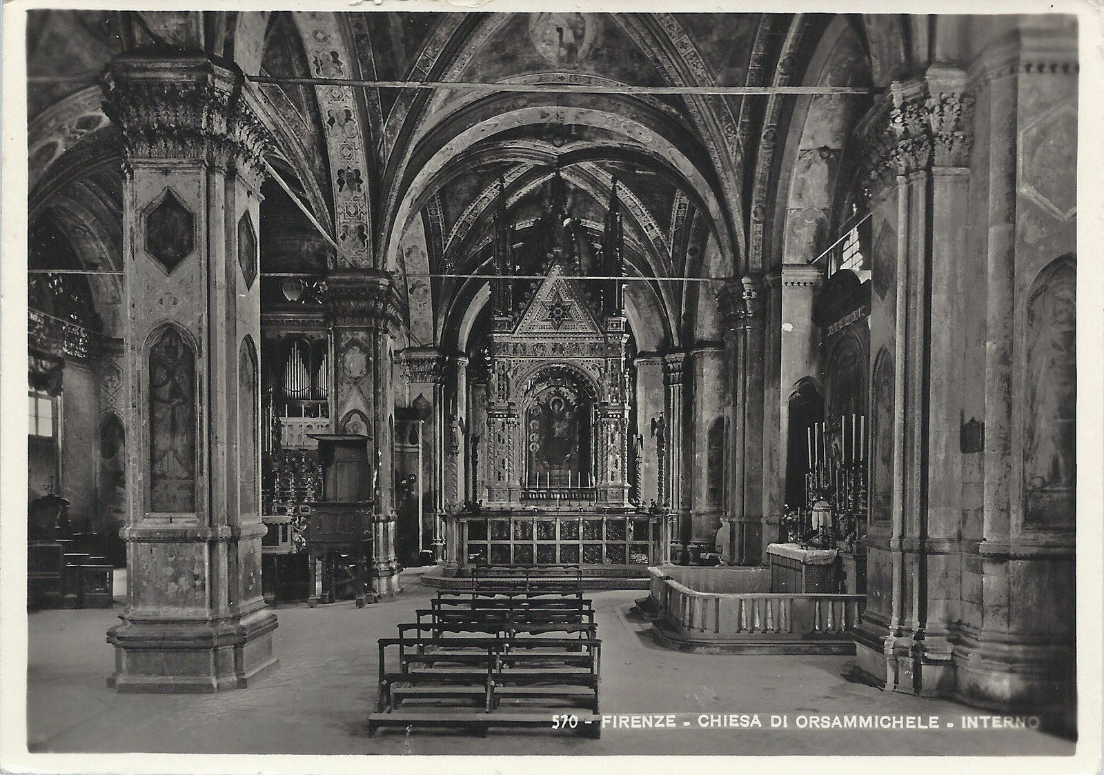 FIRENZE - CHIESA DI ORSAMMICHELE - INTERNO - NV
