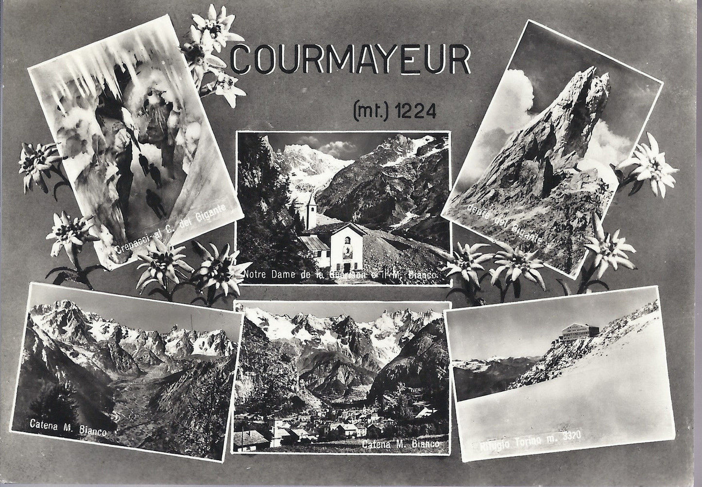 COURMAYEUR - 6 VEDUTE - V 1962 - FG