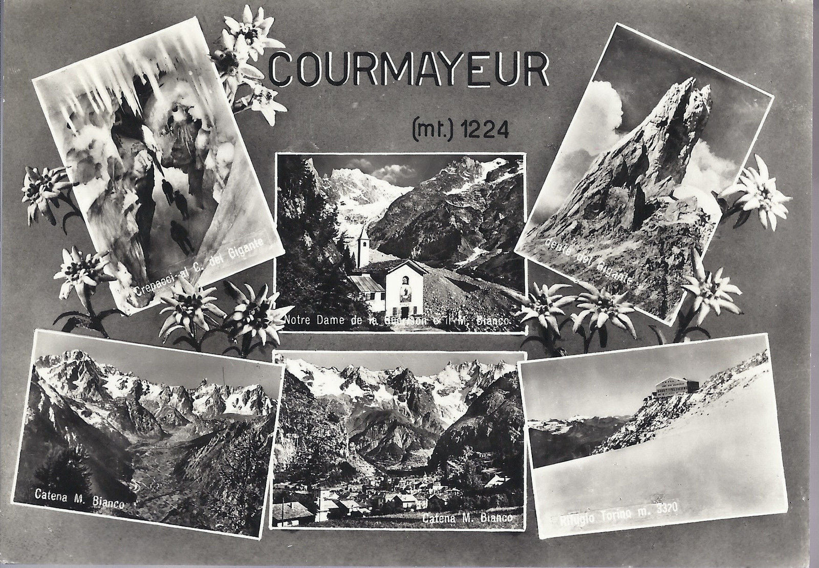 COURMAYEUR - 6 VEDUTE - V 1962 - FG