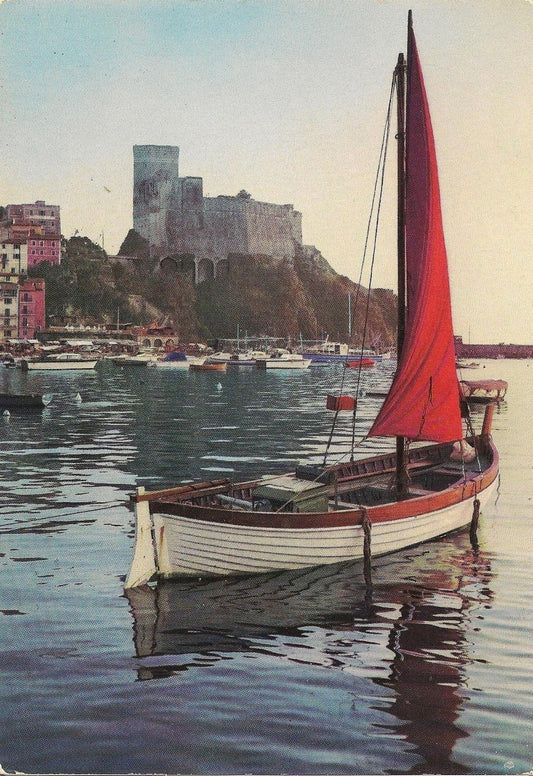 LERICI - L'ANTICO CASTELLO - ACQUARELLATA - V1975