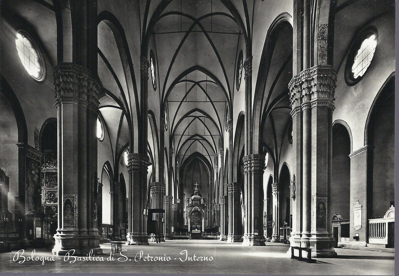 BOLOGNA - BASILICA DI S. PETRONIO - INTERNO - NV - FG