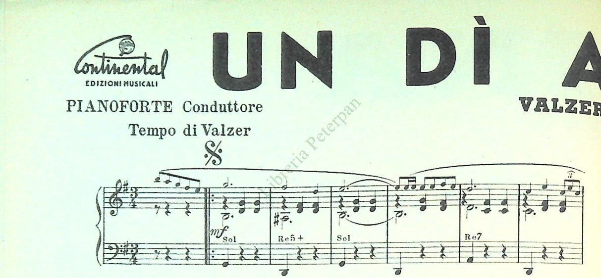 UN DI' A TOLOSA.valzer-MARY.mazurca-LERINA.polca - SPARTITO-SHEET MUSIC
