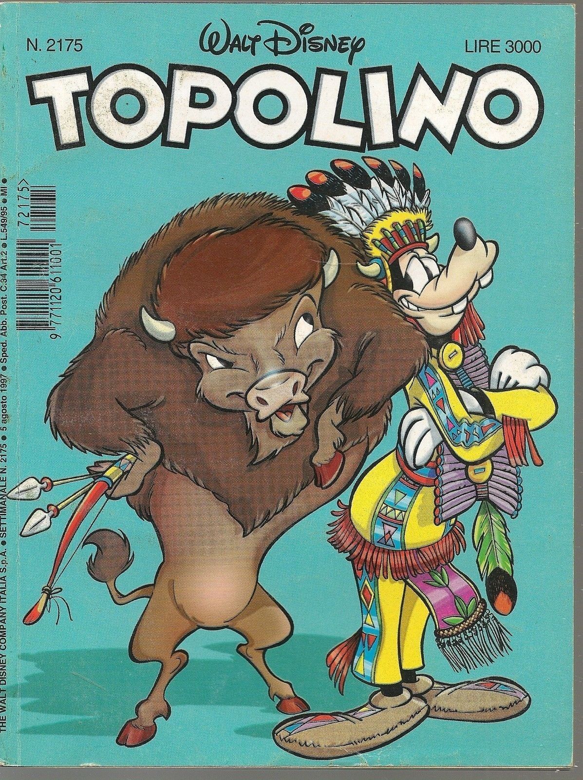 TOPOLINO N° 2175 - 5 AGOSTO 1997