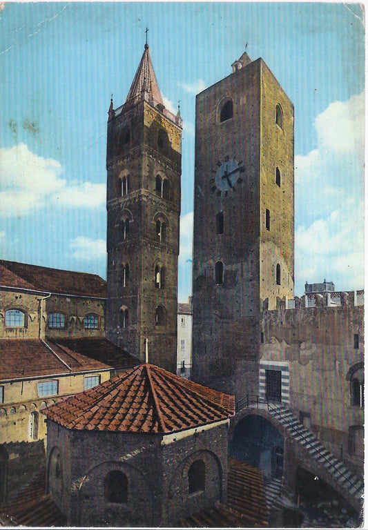 ALBENGA - BATTISTERO E PALAZZO VECCHIO - V 1962 - FG