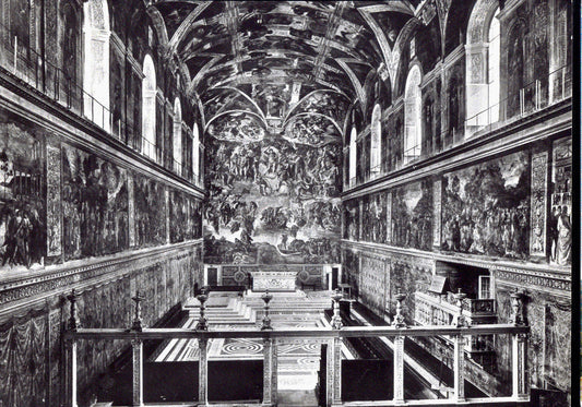 CITTA DEL VATICANO - CAPPELLA SISTINA, INTERNO - NV
