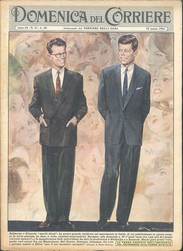 DOMENICA DEL CORRIERE N 11 - 12 MARZO 1961 - ILL. WALTER MOLINO